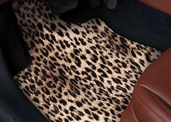 GGBAILEY Leopard Driver & Passenger Floor Mats Custom-Fit for Ford Mustang 2010-2014 
