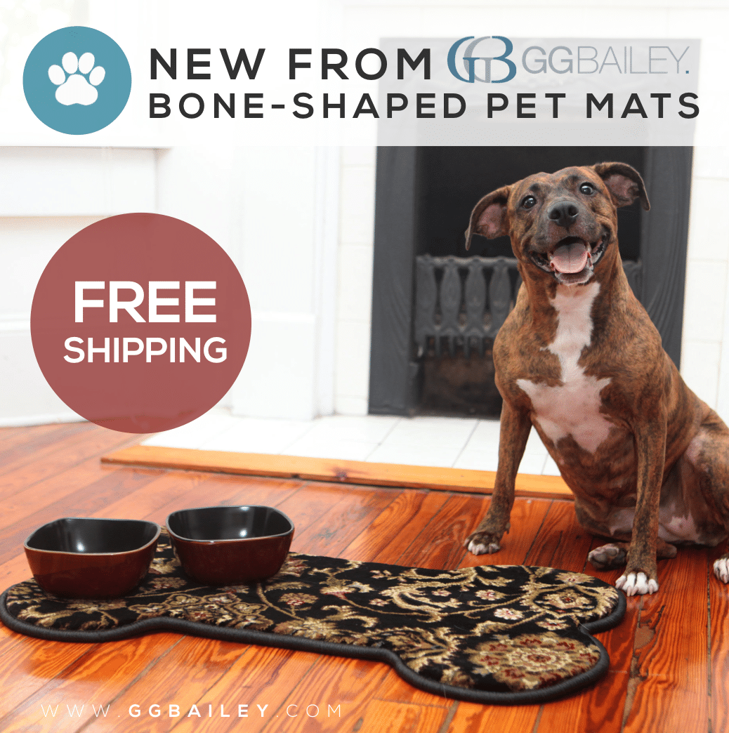 Celebrate GG Bailey Bone Pet Placemats With Free Shipping! GGBAILEY