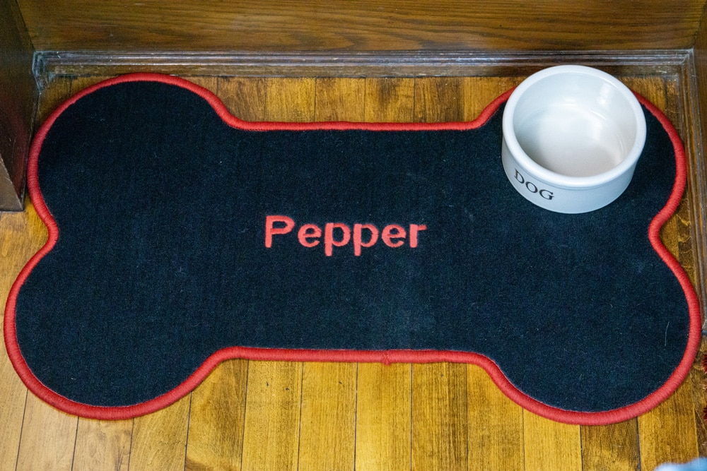 Custom dog placemat sale